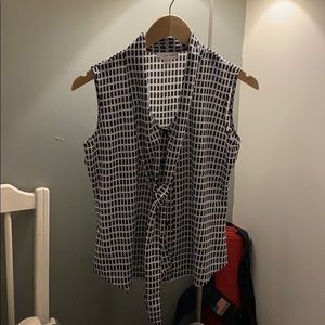 Calvin Klein Tie-Front Blouse